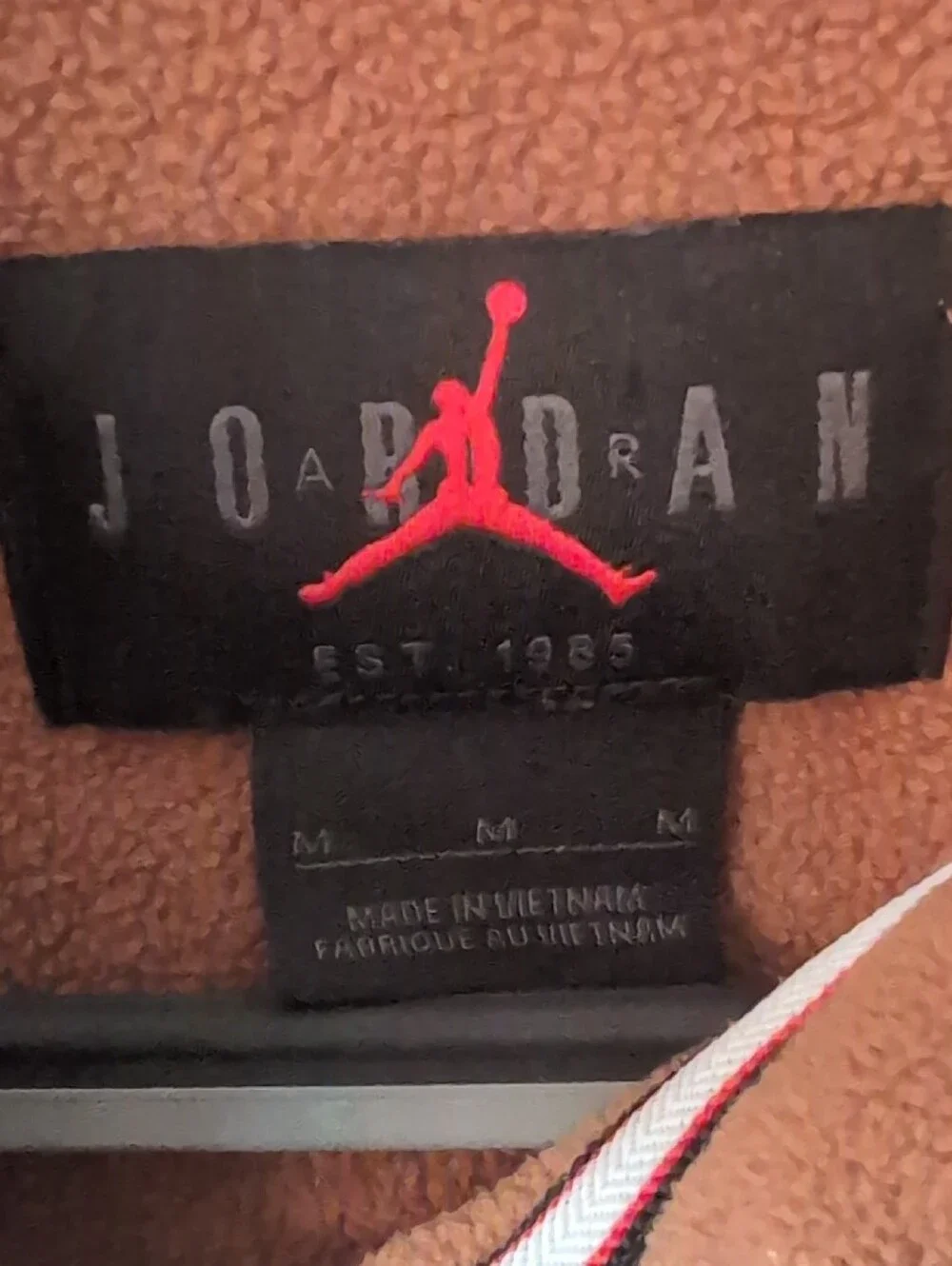 Nike Jordan Essentials Winterized Fleece Half-Zip Sweatshirt Brown M